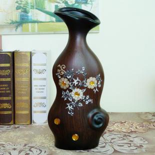 批发供应木纹陶瓷花瓶家居摆件 家居装饰品工艺品 艺术品